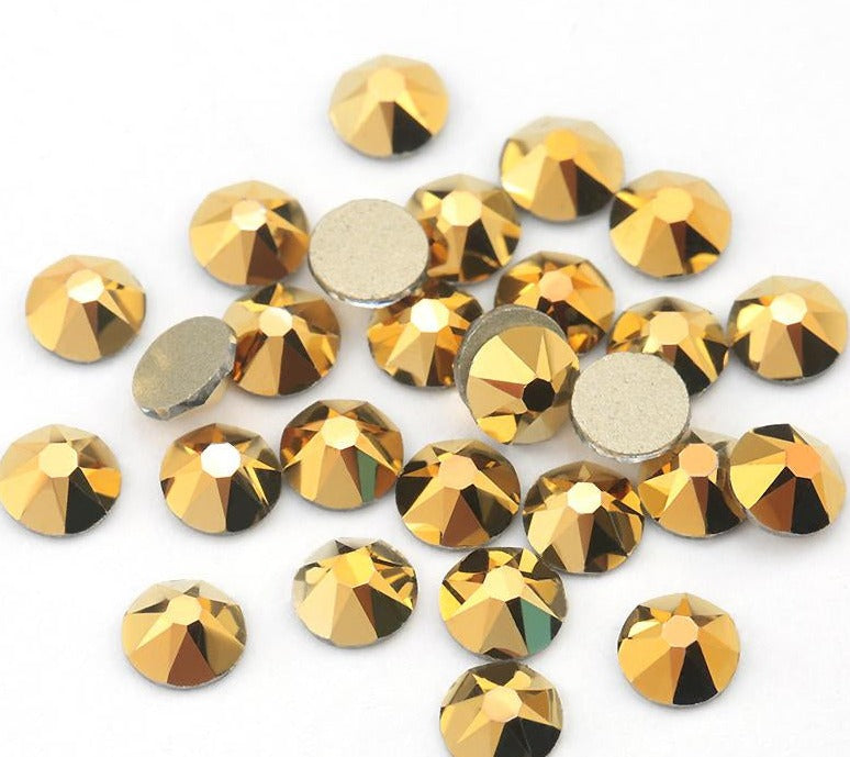 Metalic Gold Crystal Rhinestones – Gempire